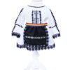 Costum popular, Negru, bluza, fusta cu fota aplicata, vesta, brau, pentru fetite, REC7 - imagine 3