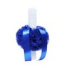 Set complet pentru botez, lumanare si trusou, alb-albastru electric, cu mesaj �Cu mult drag de la nasi� pentru botez, 7 piese, REC349 - imagine 2