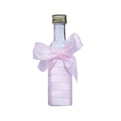 Sticluta mir cu panglica roz deschis pentru botez, 100 ml, REC332