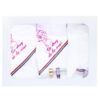 Set complet traditional pentru botez compus din 12 piese, costum popular, lumanare cu tarancuta si trusou brodat cu ingeras format din 6 piese, REC1598 - imagine 5
