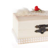 Cutiuta cufar pentru prima suvita, handmade, ivoire, 10x5x5 cm, Recostore, REC1802 - imagine 4