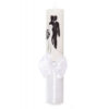 Set lumanari pentru nunta, flori artificiale, alb, 2 bucati, Recostore, REC1714 - imagine 3