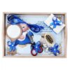 Set tava pentru taiere mot la baieti, model cu Bebe Boss, albastru electric, 6 piese, 35x20 cm, REC1967/138 - imagine 3