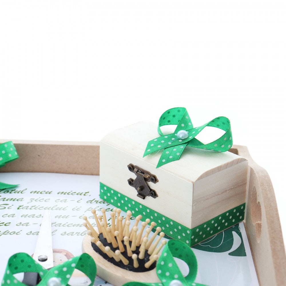 Set tava pentru taiere mot la baieti, model cu Safari, verde, 6 piese, 35x20 cm, REC1967/131 - imagine 2