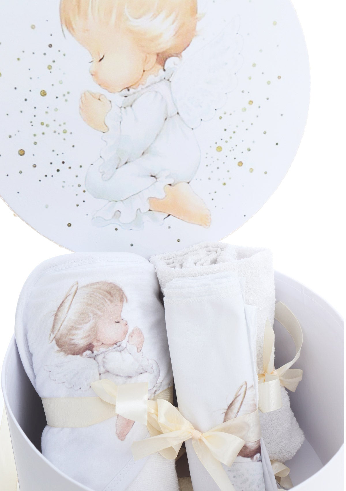 Cutie trusou pentru botez, Model Ingeras, culoare ivoire, 8 piese, Recostore®, REC2520 - imagine 3