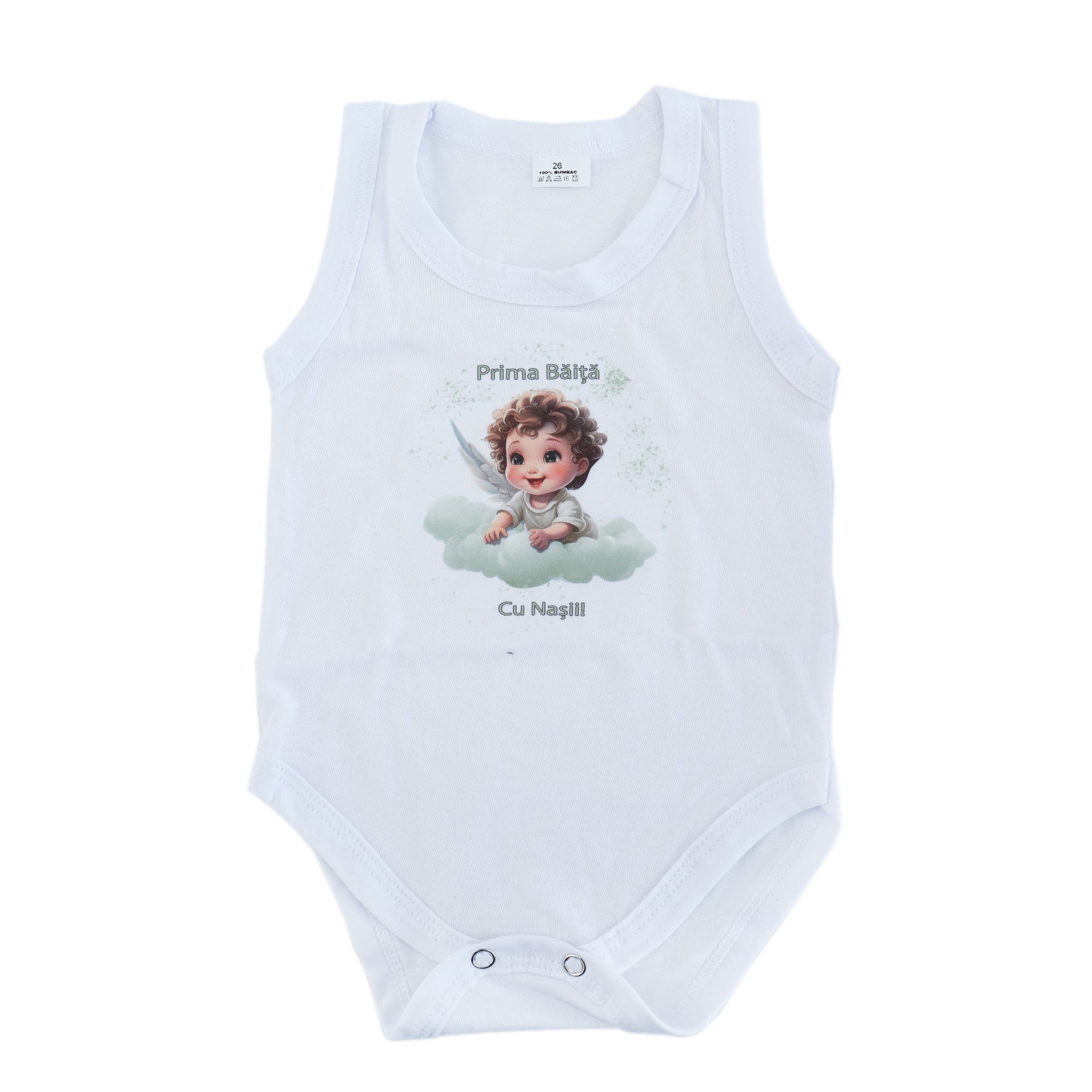 Set prima baita dupa botez cu nasii, body, prosop si saculet cu mirodenii, Ingeras, REC2553 - imagine 5