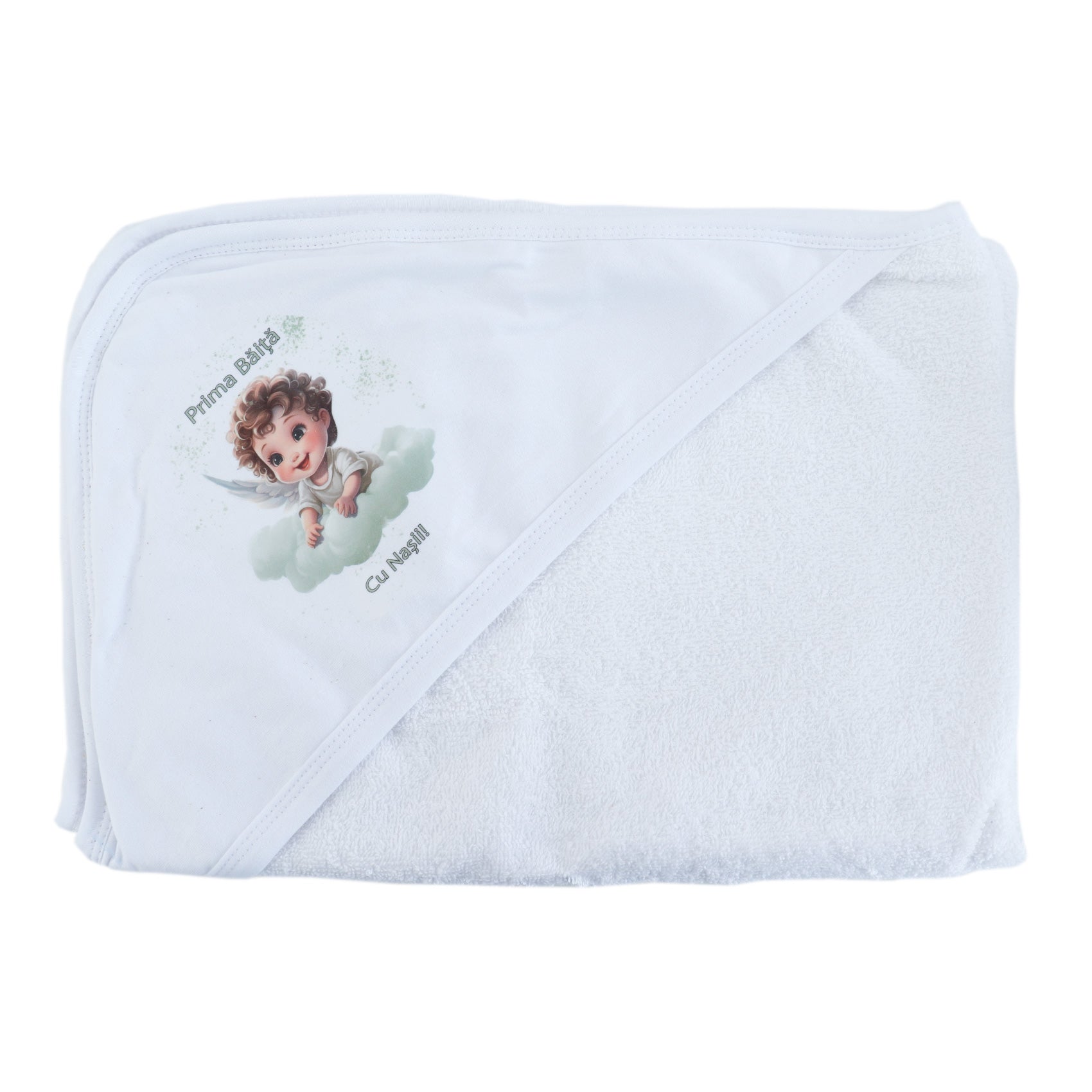 Set prima baita dupa botez cu nasii, body, prosop si saculet cu mirodenii, Ingeras, REC2553 - imagine 6
