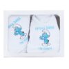 Set pentru prima baita cu nasii, halat, prosop si body, Strumfi, REC2544 - imagine 2