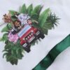 Set trusou si lumanare pentru botez, model Safari, 7 piese, verde, Recostore®, REC2595 - imagine 4