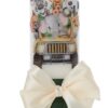Set trusou si lumanare pentru botez, model Safari, 8 piese, verde, Recostore®, REC2584 - imagine 7