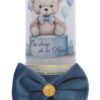 Lumanare botez baieti, model cu Ursulet, 30x7 cm, bleu,  Recostore®, REC5002/25 - imagine 2