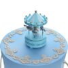 Trusou botez baieti 9 piese bleu cu carusel, REC3012 - imagine 8