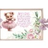 Set tava pentru taiere mot/turta, model cu Ursulet, roz pudrat, 6 piese, 35x20 cm, Recostore®, REC1967/293 - imagine 3