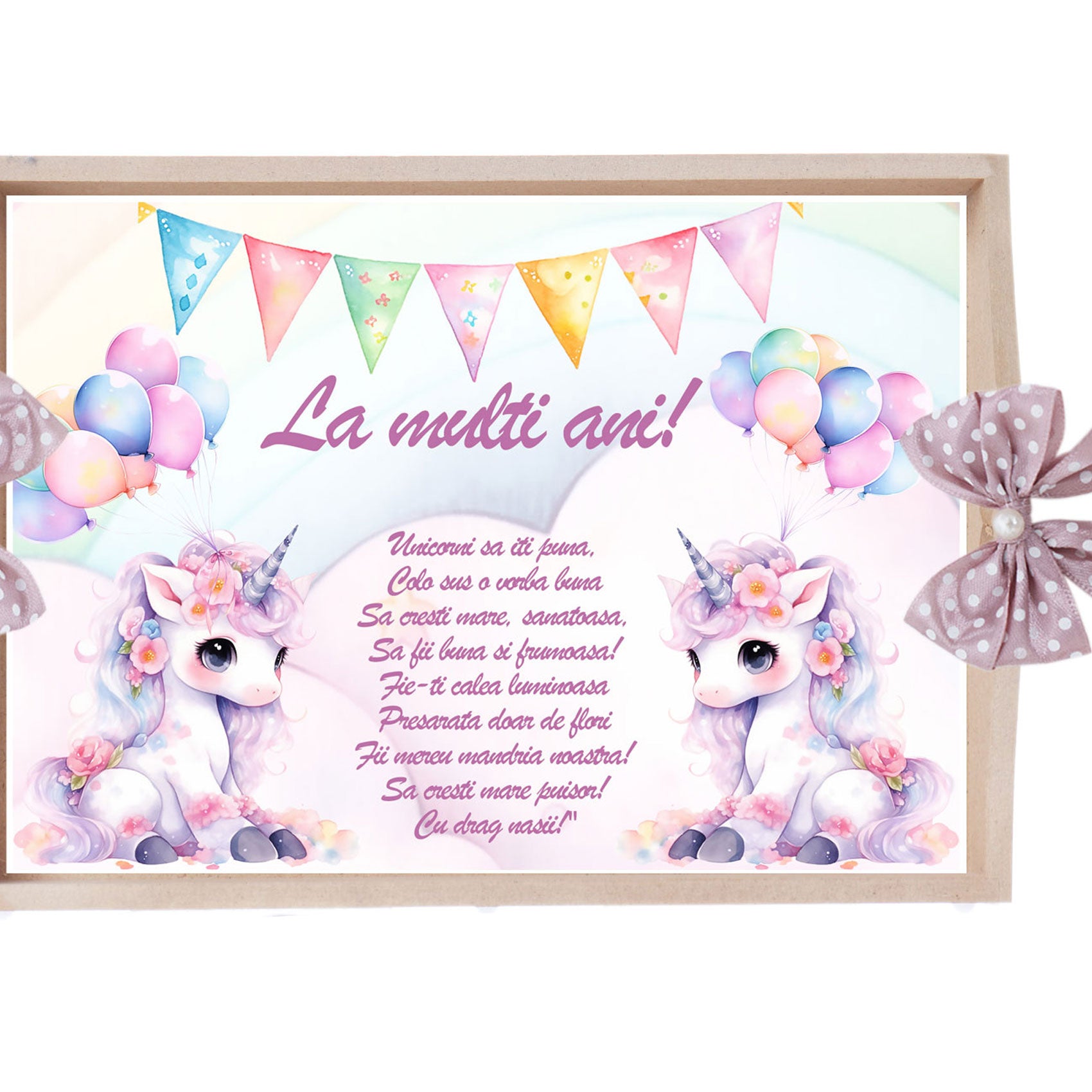 Set tava pentru taiere mot/turta, model Tip Unicorn, roz pudrat, 6 piese, 35x20 cm, Recostore®, REC1967/311 - imagine 3