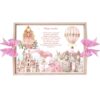 Set tava pentru taiere mot/turta, model Tip Zana, roz, 6 piese, 35x20 cm, Recostore®, REC1967/324 - imagine 2