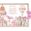 Set tava pentru taiere mot/turta, model Tip Zana, roz, 6 piese, 35x20 cm, Recostore®, REC1967/324 - imagine 3