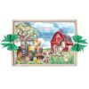 Set tava pentru taiere mot, model Tip Ferma, verde, 6 piese, 35x20 cm, Recostore®, REC1967/331 - imagine 2