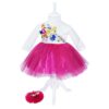 Set complet pentru botez compus din lumanare, trusou, pantofiori si rochita, REC1584