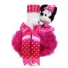 Set complet pentru botez compus din lumanare, trusou, pantofiori si rochita, REC1584