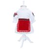 Set complet pentru botez, lumanare cu tarancuta, Costum traditional, trusou brodat cu tarancuta, REC1601
