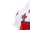 Set complet pentru botez, lumanare cu tarancuta, Costum traditional, trusou brodat cu tarancuta, REC1601