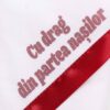 Set trusou si lumanare cu Bebe Boss pentru botez, alb-rosu, 7 piese, Recostore, REC1723