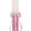 Lumanare roz cu ingeras pentru botez, 40x7 cm, Recostore, REC1739