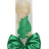 Lumanare verde cu ingeras pentru botez, 40x7 cm, Recostore, REC1744