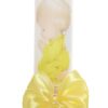 Set trusou si lumanare cu ingeras pentru botez, alb-galben, 7 piese, Recostore, REC1749