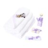 Trusou botez brodat cu Minnie Mouse, alb-lila, 7 piese, Recostore, REC1768