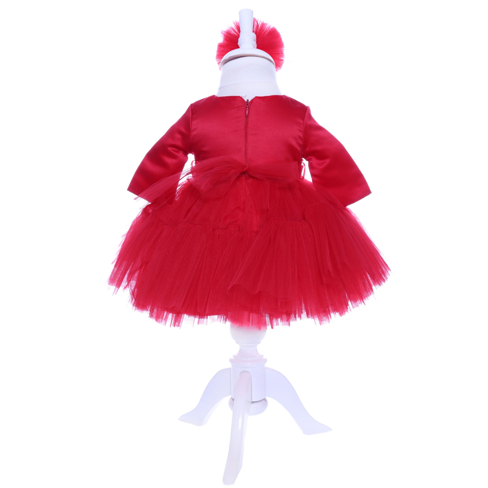 Set trusou complet pentru botez de fete, lumanare, trusou, rochita si pantofi 10 piese, Recostore, REC1788
