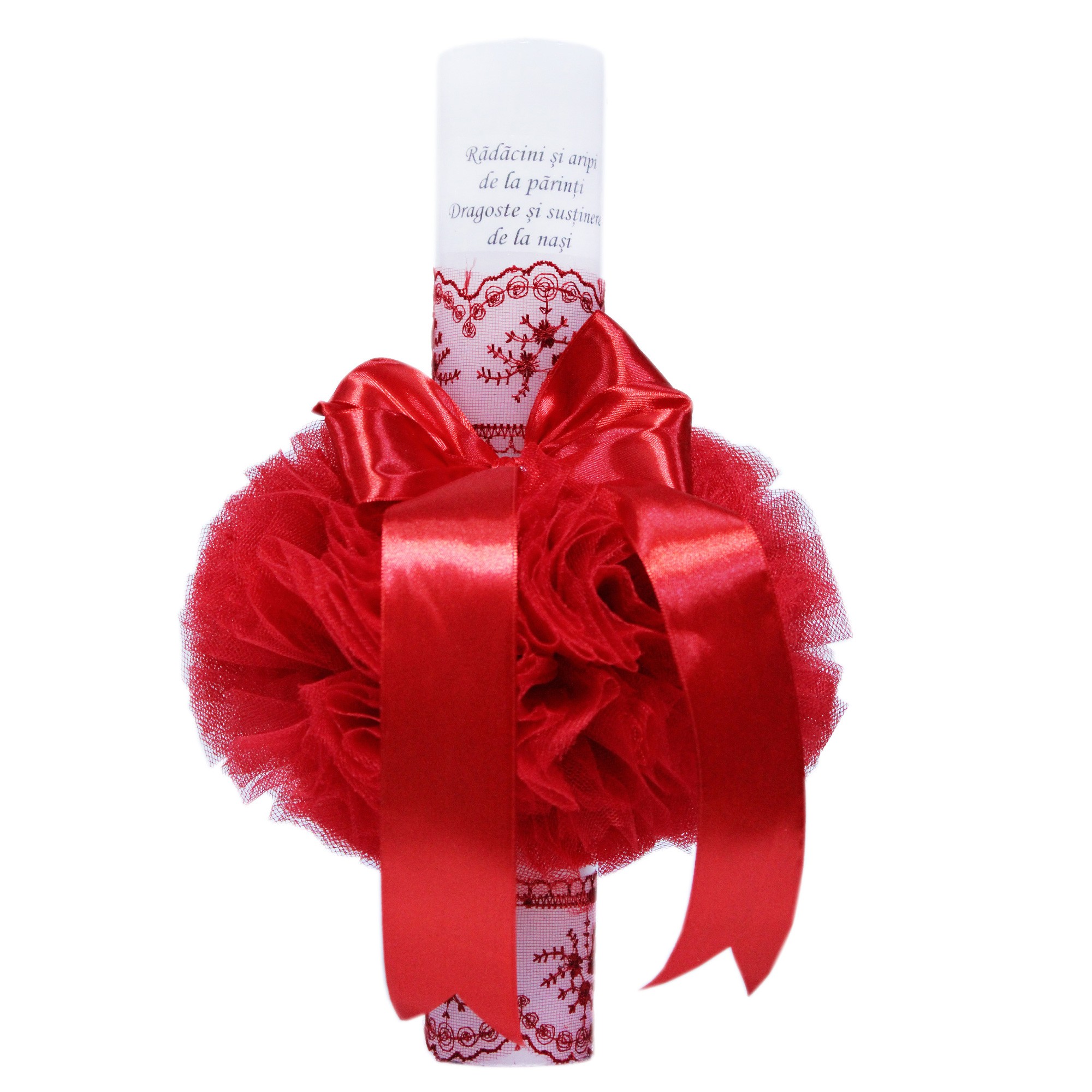 Set trusou complet pentru botez de fete, lumanare, rochita, trusou si pantofiori, 11 piese, Recostore, REC1790
