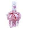 Set trusou complet pentru botez de fete, lumanare roz pudrat cu Pisicuta Aristocrata, rochita roz pudrat, trusou cu Pisicuta Aristocrata si pantofiori, 12 piese, Recostore, REC1796 - imagine 6