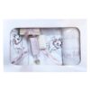 Set trusou complet pentru botez de fete, lumanare roz pudrat cu Pisicuta Aristocrata, rochita roz pudrat, trusou cu Pisicuta Aristocrata si pantofiori, 12 piese, Recostore, REC1796 - imagine 7
