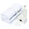 Set trusou si lumanare pentru botez de baieti, ivoire, coroana de print si , 8 piese, Recostore, REC1815