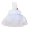 Set trusou si lumanare pentru botez, "Cu mult drag de la nasi", ivoire, 8 piese, Recostore, REC1823