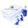 Set trusou si lumanare pentru botez de baieti, Winnie the Pooh, albastru electric, 8 piese, Recostore, REC1830