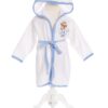 Set baita pentru bebelusi, 3 piese, halat, prosop si manusa, brodat cu ingeras, Recostore, REC1840