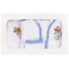 Set baita pentru bebelusi, 3 piese, halat, prosop si manusa, brodat cu ingeras, Recostore, REC1840 - imagine 6