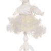 Rochie alba pentru botez, 2 piese, rochie, bentita pentru fetite, Recostore, REC1850
