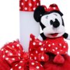 Set trusou si lumanare botez, Minnie Mouse, alb-rosu, 8 piese, Recostore, REC1886