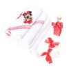 Set trusou si lumanare botez, Minnie Mouse, alb-rosu, 8 piese, Recostore, REC1886