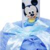 Set trusou si lumanare botez, Mickey Mouse, alb-bleu, 8 piese, Recostore, REC1887