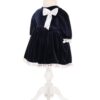 Rochita bleumarin din catifea pentru fete, Recostore, REC1892