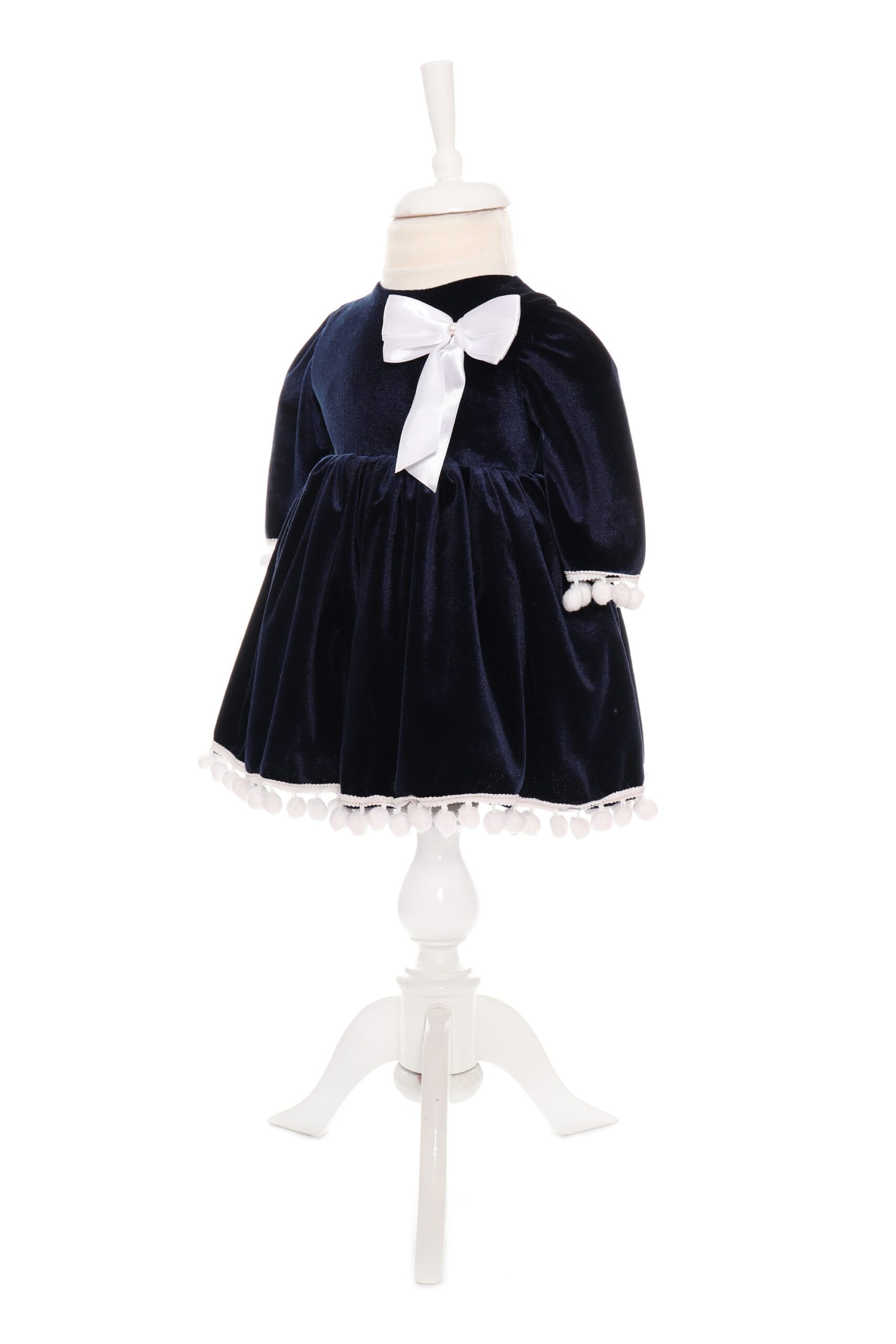 Rochita bleumarin din catifea pentru fete, Recostore, REC1892