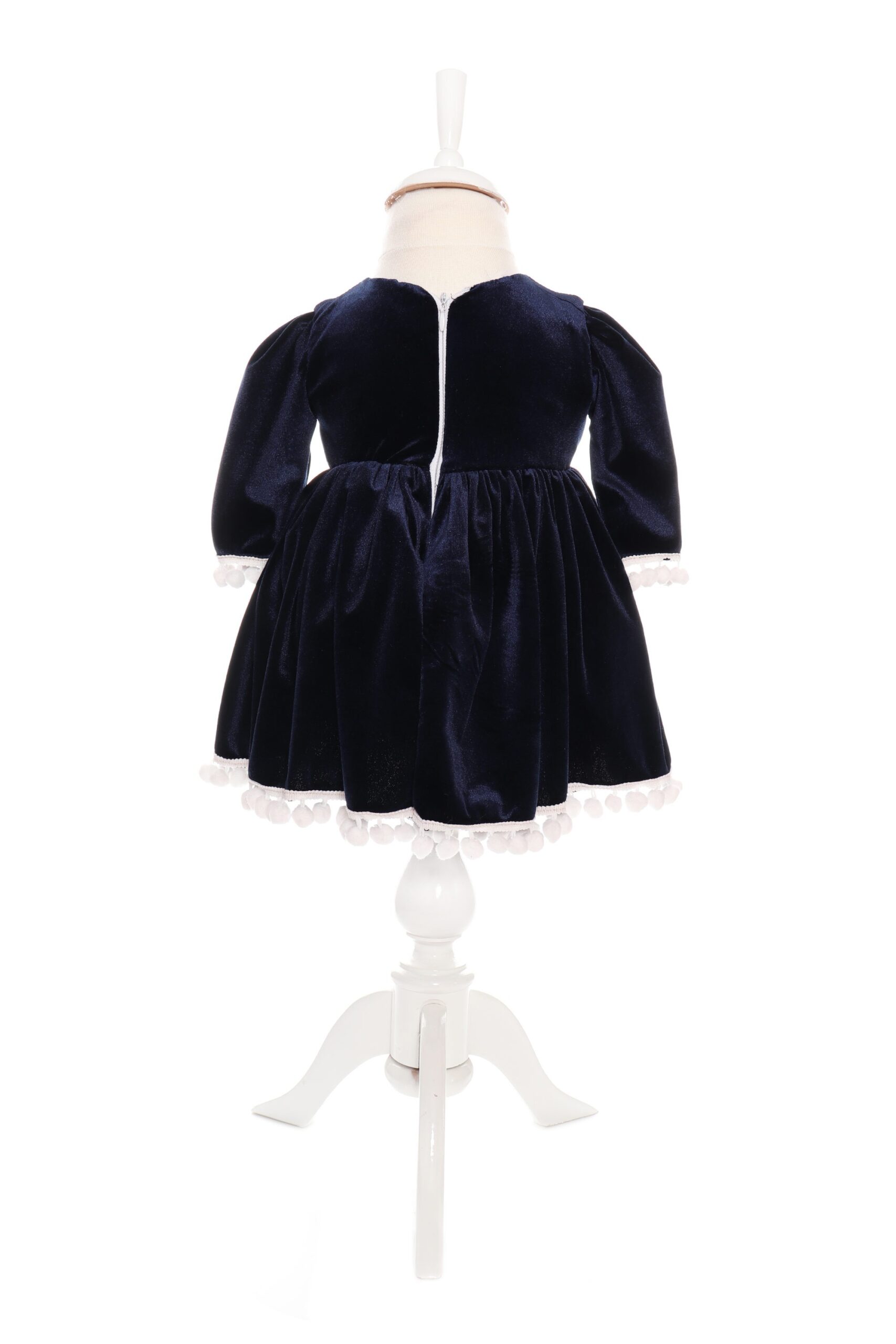 Rochita bleumarin din catifea pentru fete, Recostore, REC1892