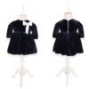 Rochita bleumarin din catifea pentru fete, Recostore, REC1892