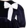 Rochita bleumarin din catifea pentru fete, Recostore, REC1892