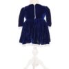 Rochita albastru electric din catifea pentru fete, Recostore, REC1893