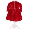 Rochie rosie din catifea pentru fete, Recostore, REC1894 - imagine 3